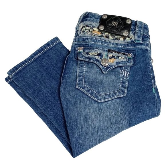 Jean Capri Miss Me - Taille 14 - Stretch Bleu - Neuf Avec Étiquettes
